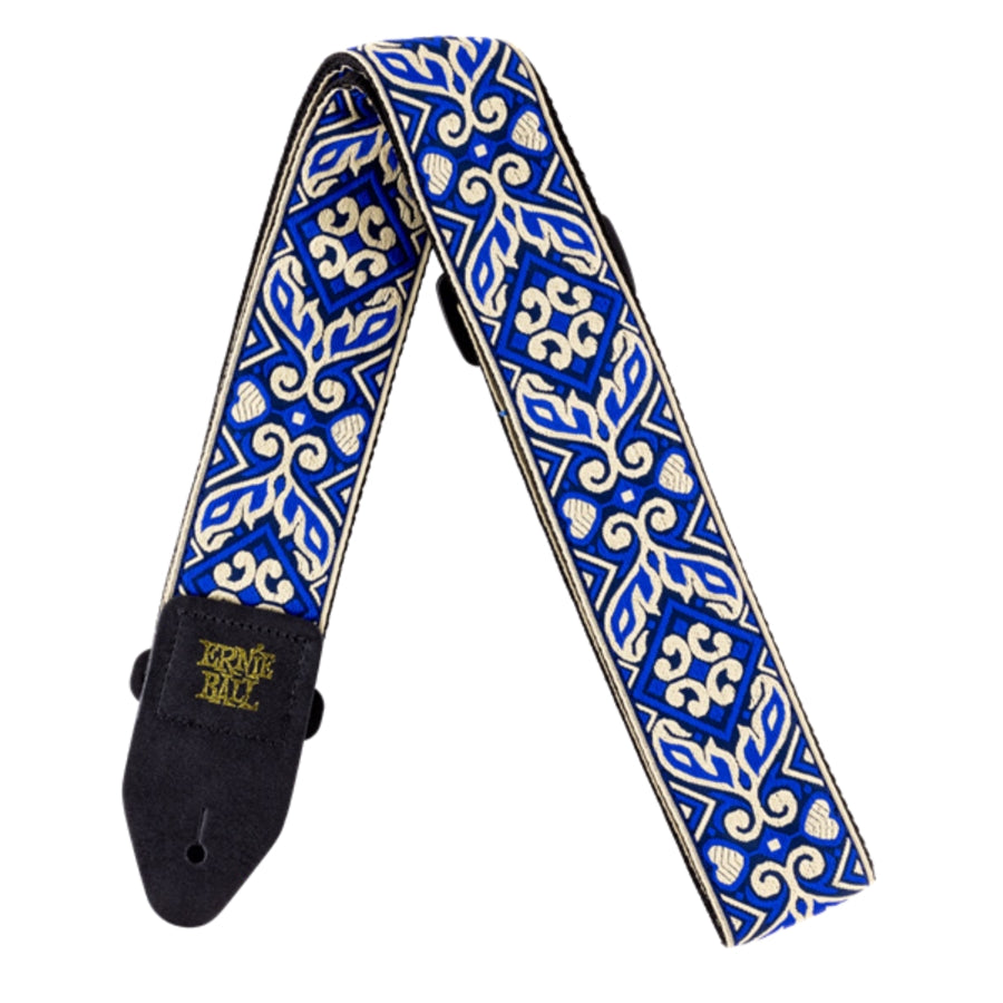 4165 Tracolla Tribal Blue Jacquard