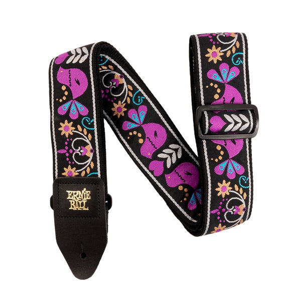 5331 Purple Bird Lupin Jacquard Strap