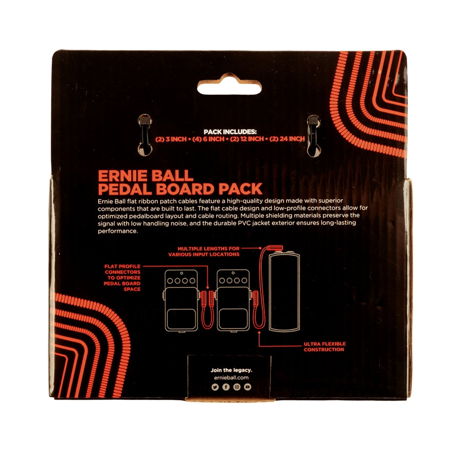 6404 Flat Ribbon Patch Cables Red Multi-pack