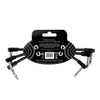 6444 Flex Patch Cable Black 15cm 3pk