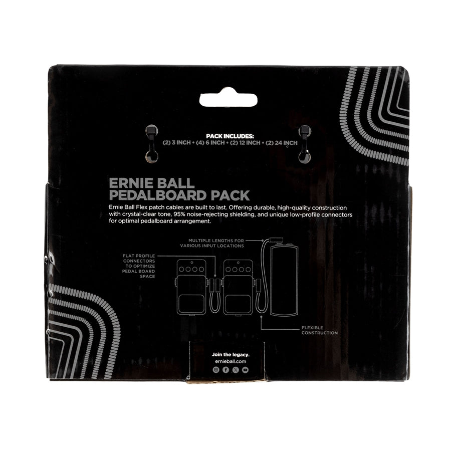 6462 Flex Patch Cable Black Multi-Pack