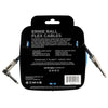 6464 Flex Cable Straight Angle Blue 3m