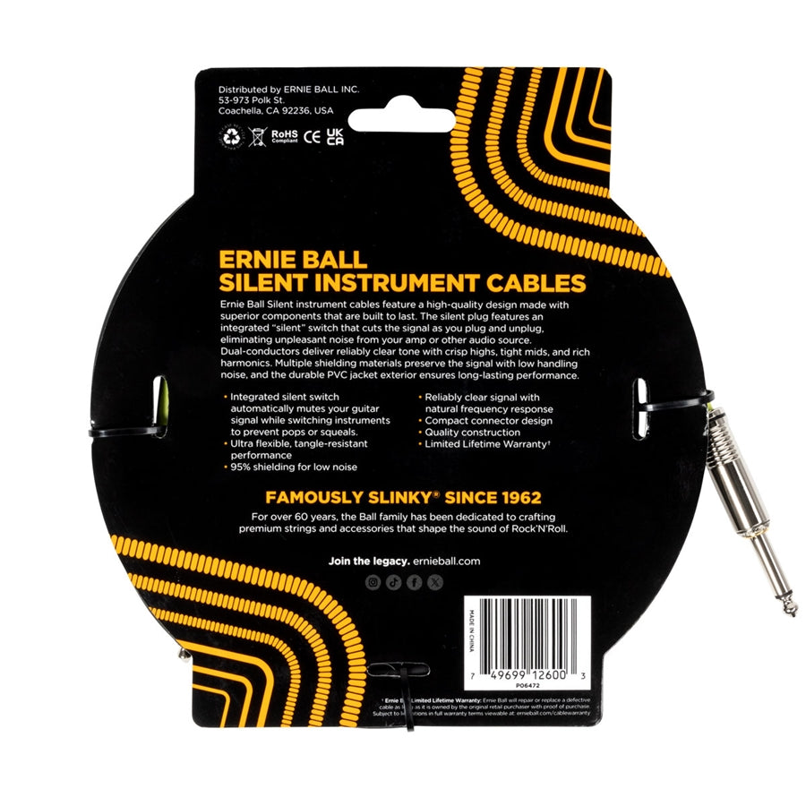 6472 Silent Cable Straight-Straight Black 3 m