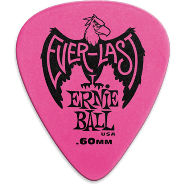 9179 Plettri Everlast Pink 0.60mm Busta da 12