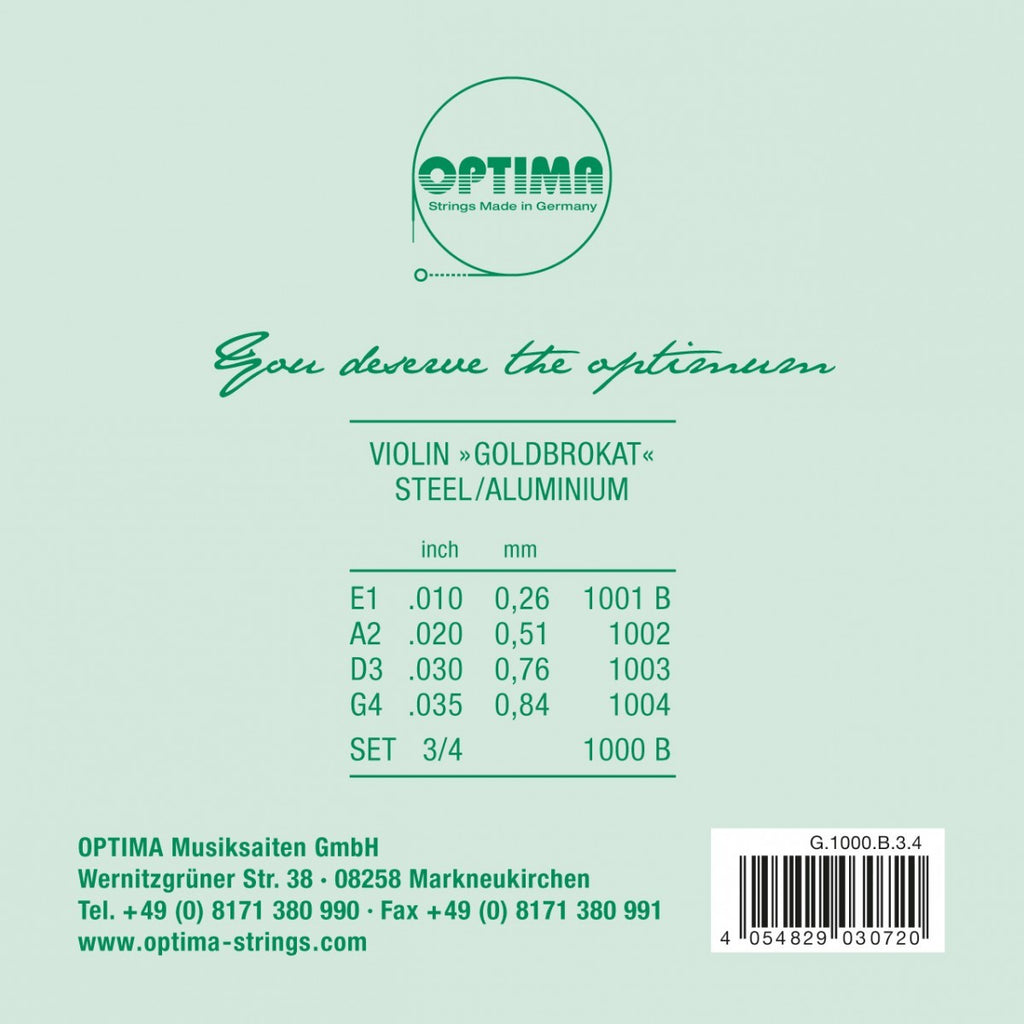 SET OPTIMA GOLDBROKAT G 1000 B VIOLINO 3/4