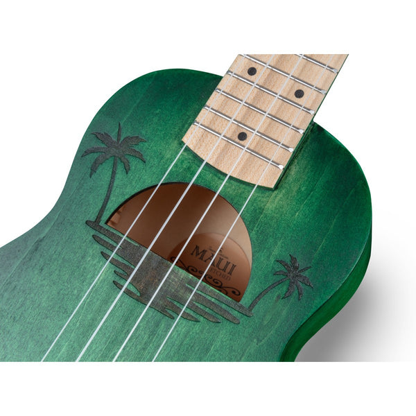 UKULELE SOPRANO SOUNDSATION MAUI ETCHED S-GR