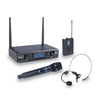 RADIOMIC. UHF SOUNDSATION WF-U300HP-A2 MIC. PALMARE + TX TASC. + HEADSET 606-613.5MHz