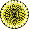 2x Zomo Slipmats Balls - giallo 0020104471