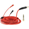 Cavo a spirale DeLuxe per Sennheiser HD 25 - 3.5m - rosso 0020104665