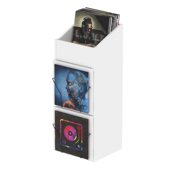 Glorious Record Box Display Door White