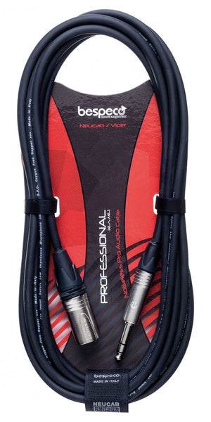 BESPECO NCSMM450 CAVO MICROF. MT.4,5 JACKBILAN. NP3C/XLR MASCHIO NC