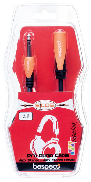 BESPECO SLFJJ300 CAVO JACK F 6,3MM-JACK M 6,3 MM STEREO LUNG. MT 3
