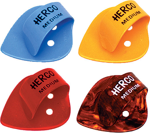 HE113 Herco Flat Thumbpicks Heavy Box/24