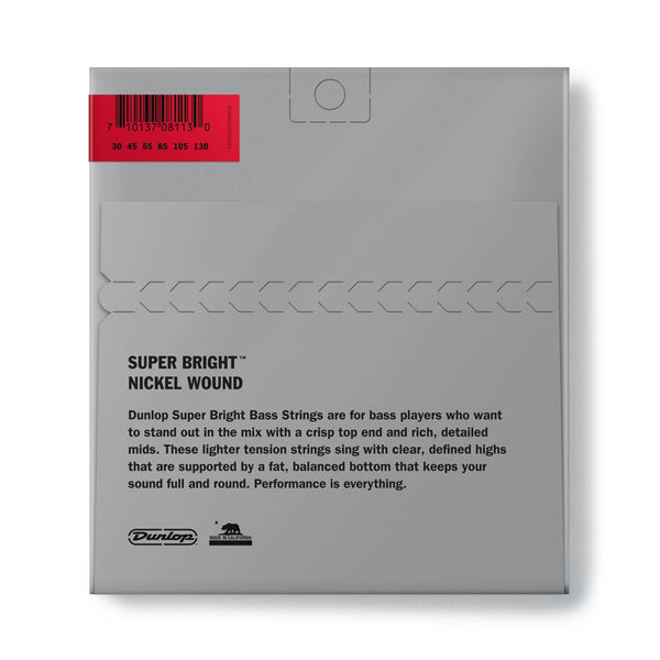 DBSBN30130 Super Bright Nickel Wound, Medium Set/6