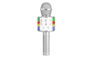 KM15S Karaoke Micro BT/MP3 LED Silv