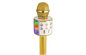 KM15G Karaoke Micro BT/MP3 LED Gold