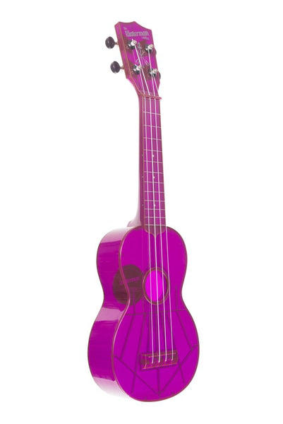 KA-SWF-PL - Ukulele soprano Waterman - Fluorescent Purple Grape - c/borsa