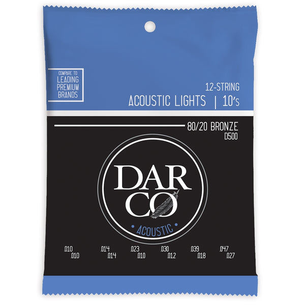 D500 Darco Acoustic Light 12-Strings Bronze 10-47