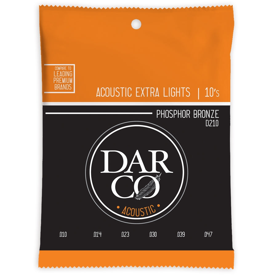 D210 Darco Acoustic Extra Light Phosphor Bronze 10-47