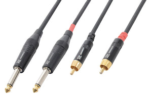 CX74-1 Cable 2x6.3M-2xRCA M 1.5m