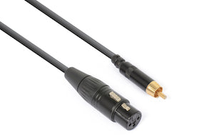CX136 Cable Conv. XLR F- RCA Male