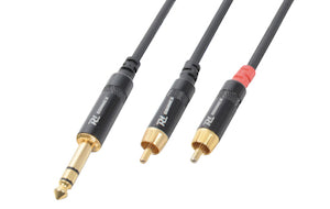 CX84-3 Cable 6.3 St.-2 RCA M 3.0m