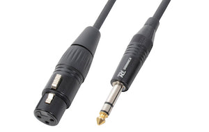 CX46-1 Cable XLR F-6.3 Stereo 1.5m