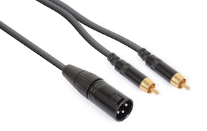 CX58-3 Cable XLR M- 2xRCA M 3.0m
