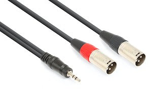 CX322-1 Cable 2xXLR M- 3.5 St. 1.5m