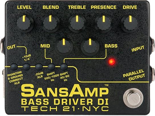 SansAmp Bass Driver DI (v2) - preamplificatore a pedale per basso