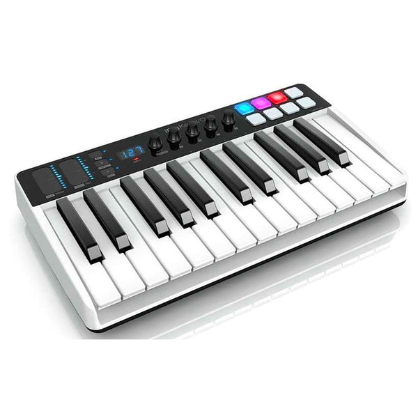 iRig Keys I/O 25 - Master keyboard a 25 tasti per sistemi PC, MAC. iPad, iPhone con interfaccia audio integrata