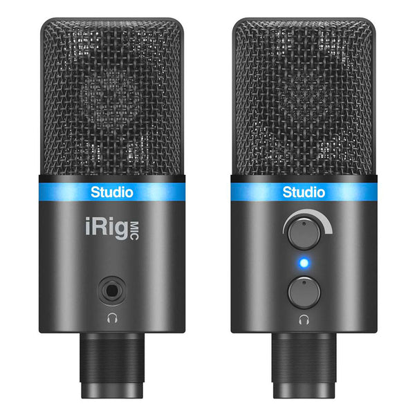 iRig MIC Studio - Microfono a diaframma largo per sistemi Android, iOS, PC e MAC - nero