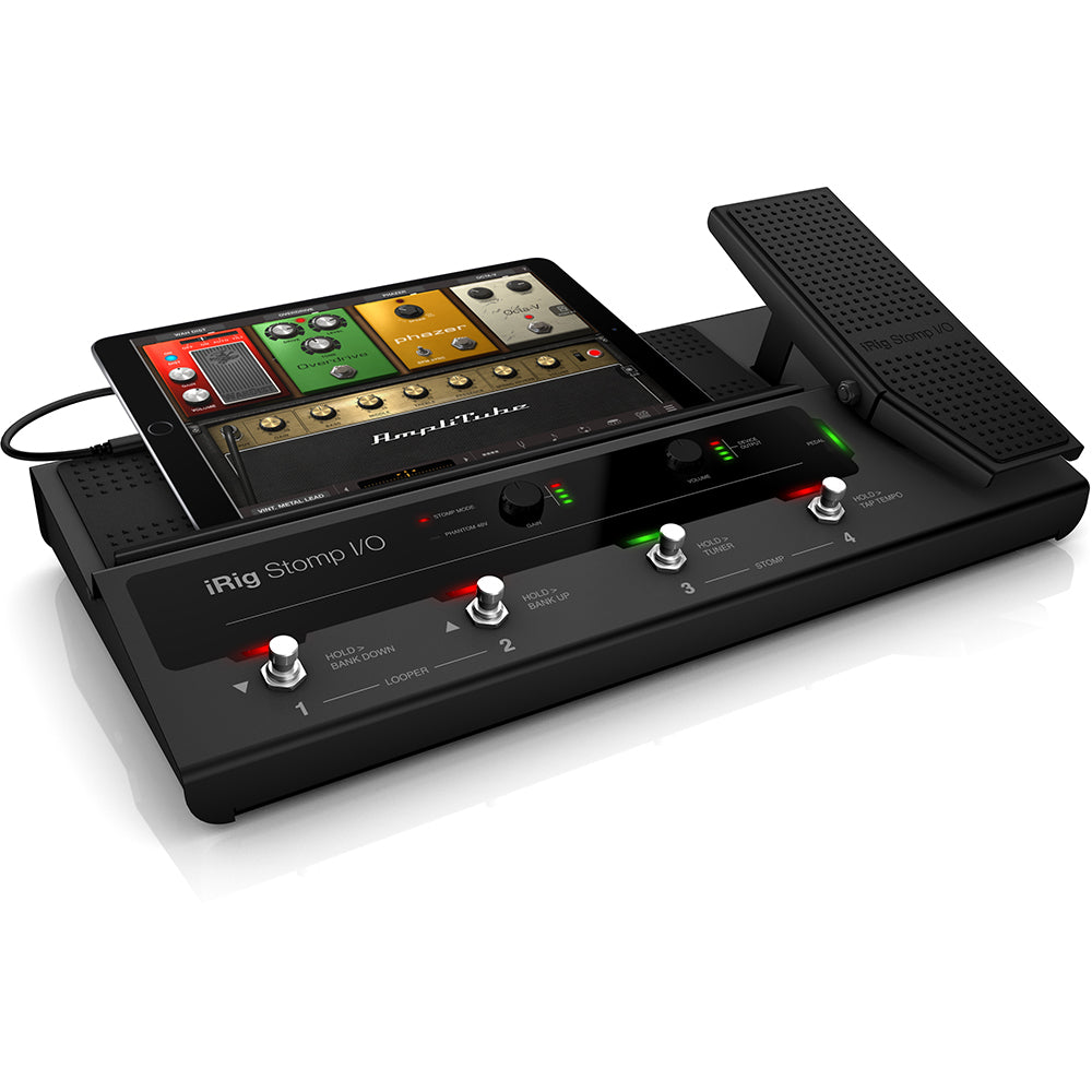 iRig Stomp I/O - pedaliera MIDI con interfaccia audio integrata