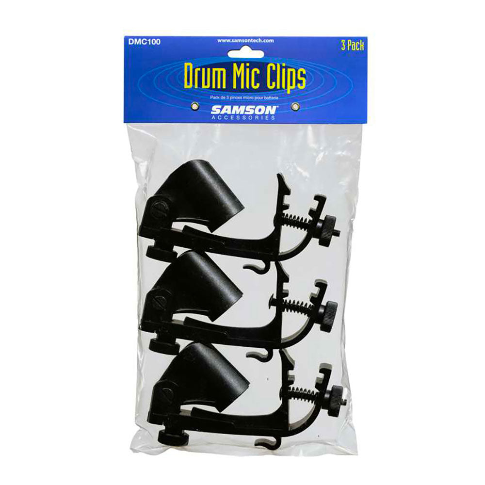 DMC100 - Clip per Microfono Batteria - 3 pezzi