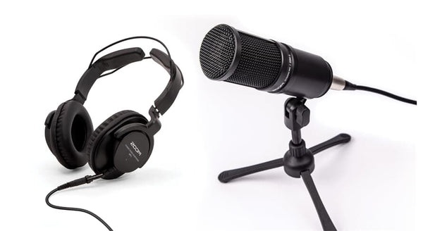 ZDM-1PMP - Kit Podcast con Microfono/Cavo/Cuffie/Treppiede