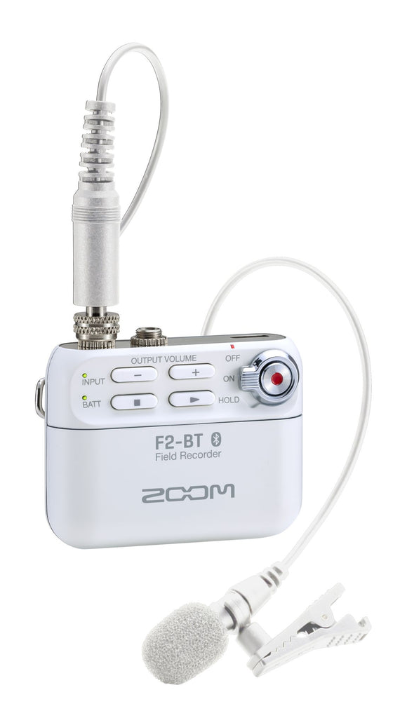F2-BT - field recorder Bluetooth + Microfono lavalier - bianco