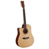 CHITARRA ACUSTICA MANCINA SOUNDSATION OLYMPIC-DNCE-GNT-LH DREADNOUGHT CUTAWAY w/PREAMP
