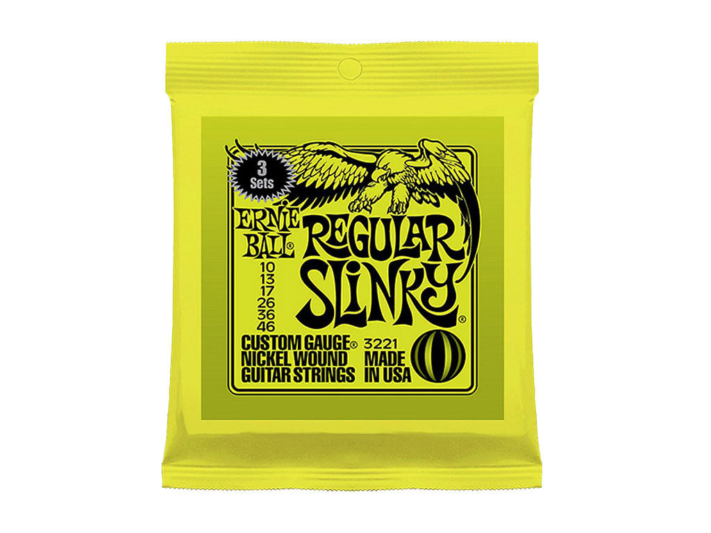 ERNIE BALL 3221 Regular Slinky Set 3 Mute 010-046 - La Pietra Music Planet