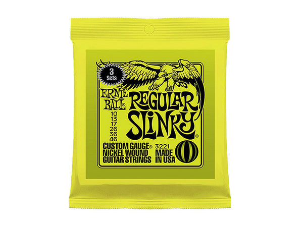 ERNIE BALL 3221 Regular Slinky Set 3 Mute 010-046 - La Pietra Music Planet