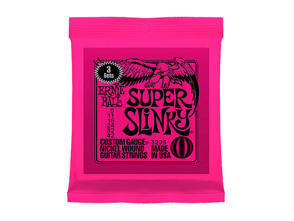 ERNIE BALL 3223 Super Slinky Set 3 Mute 009-042 - La Pietra Music Planet