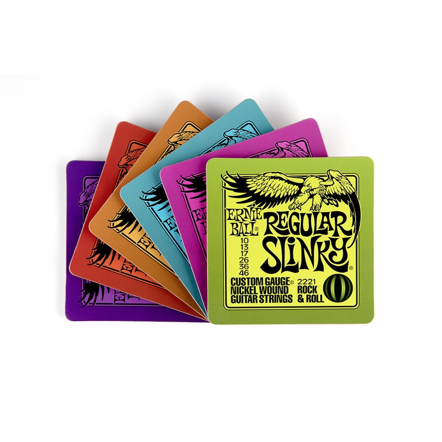 ERNIE BALL 4003 Sottobicchieri Ernie Ball Slinky - Confezione 6pz.