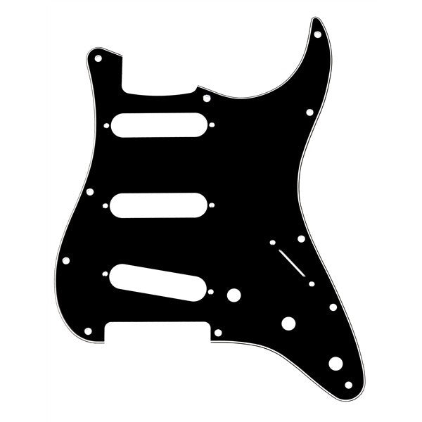 Fender Parts Pickguard Stratocaster S/S/S 11-Hole Mount B/W/B, 3-Ply 0991359000