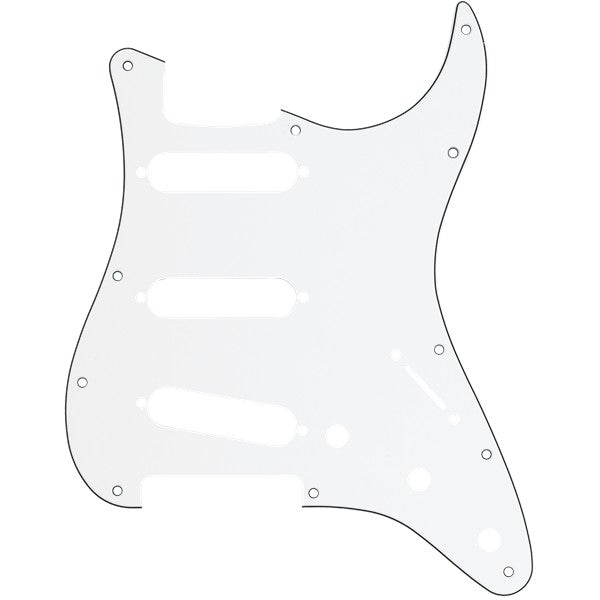 Fender Parts Pickguard Stratocaster S/S/S 11-Hole Mount W/B/W, 3-Ply 0991360000