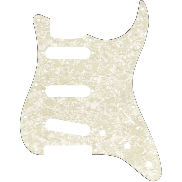 Fender Parts Pickguard Stratocaster S/S/S 11-Hole Mount Aged White Pearl, 4-Ply 0992140001