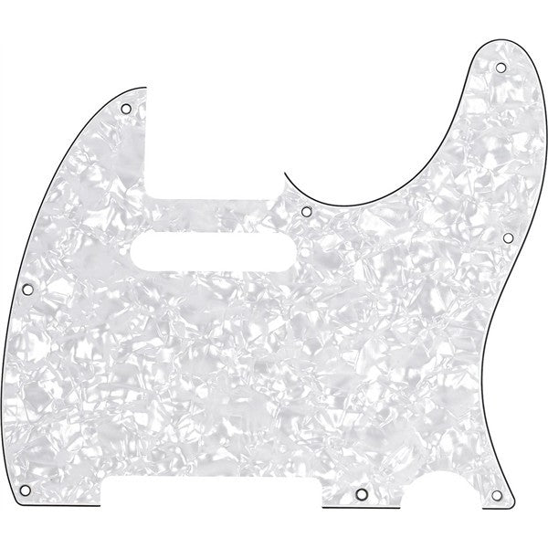 Fender Parts Pickguard Telecaster 8-Hole Mount White Pearl, 4-Ply 0992150000