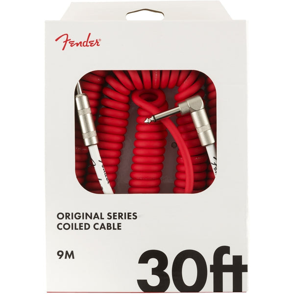 Cavo Fender Original Series Coil Cable Straight-Angle 30'(9m) Fiesta Red 0990823005