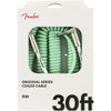 Cavo Fender Original Series Coil Cable Straight-Angle 30'(9m) Surf Green 0990823007