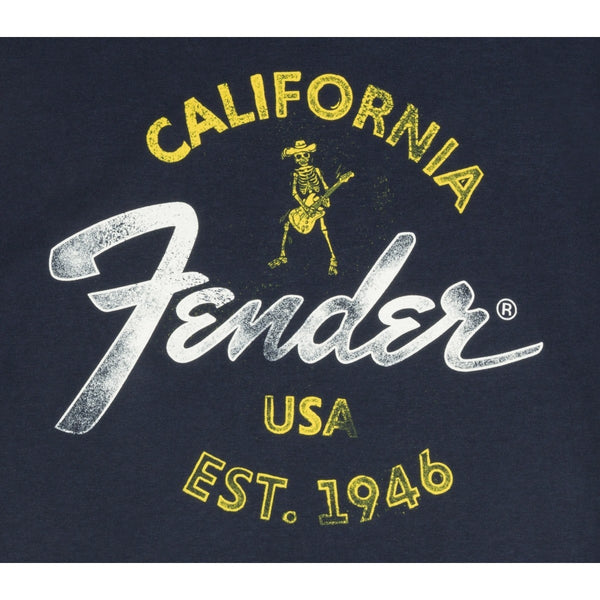 Fender Lifestyle Baja Blue T-Shirt Blue S 9190117306