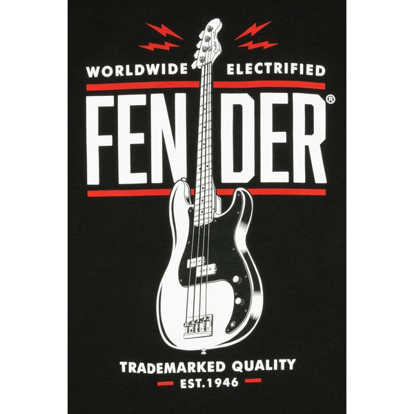 Fender Lifestyle P Bass T-Shirt Black S 9190134306
