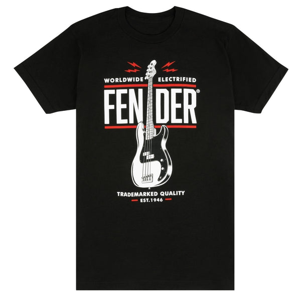 Fender Lifestyle P-Bass TM T-Shirt Black XL 9190134606